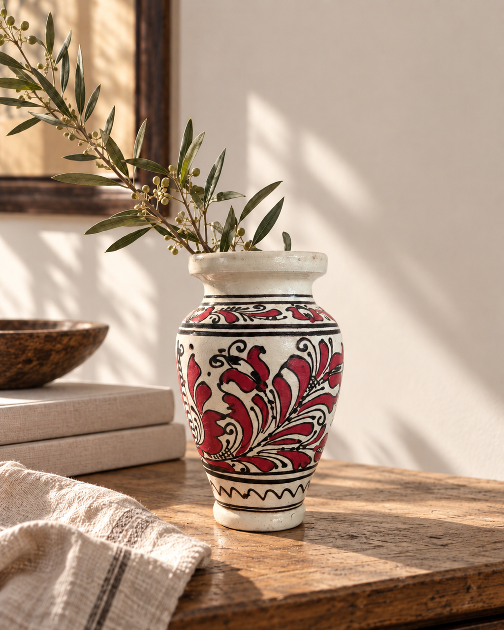 Vintage Kiss Mihály Korond Folk Pottery Vase — Transylvania