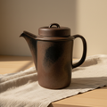 Dark Matte Stoneware Teapot — Micro-Refined
